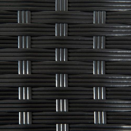 PE Rattan Outdoor Coffee Table, Rattan Side Table for Patio, Garden, Black